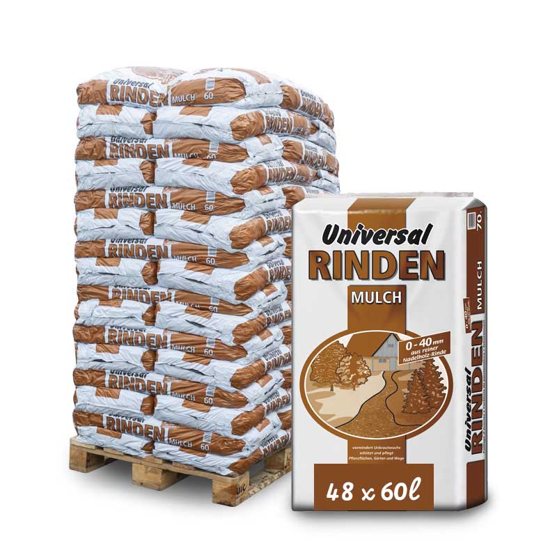 Universal Rindenmulch 0040mm 60 l 1/2Palette à 24 Beutel 201060.2